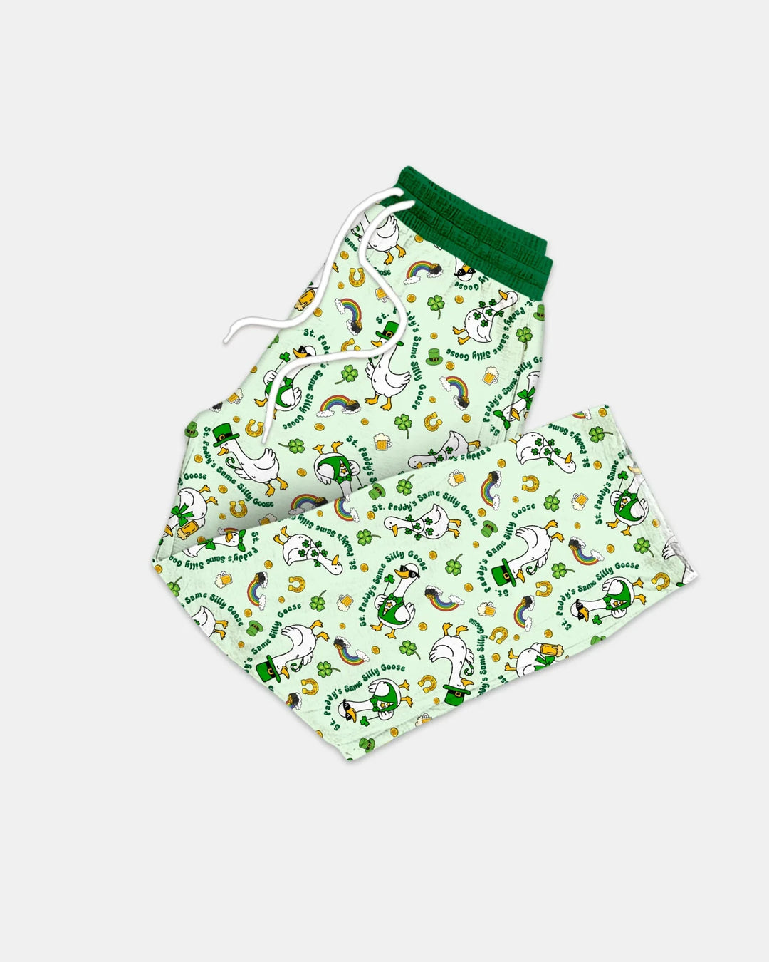 St. Patrick's Day Silly Goose Bamboo Men's Pajama Set