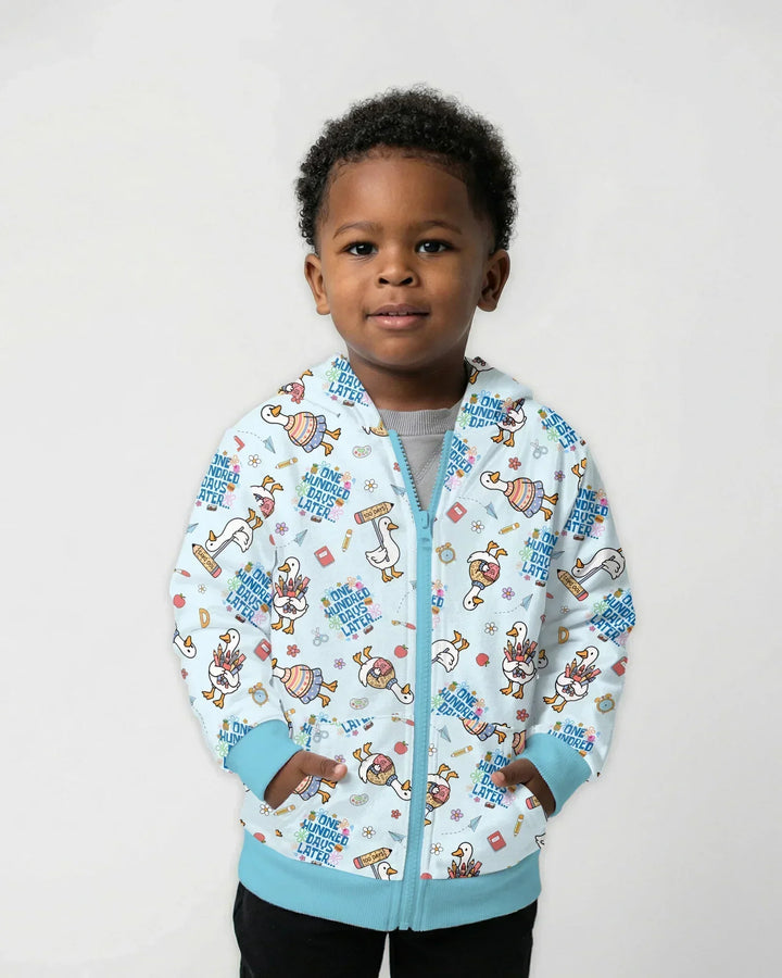 One Hundred Days Later Silly Goose Bamboo Zip Hoodie