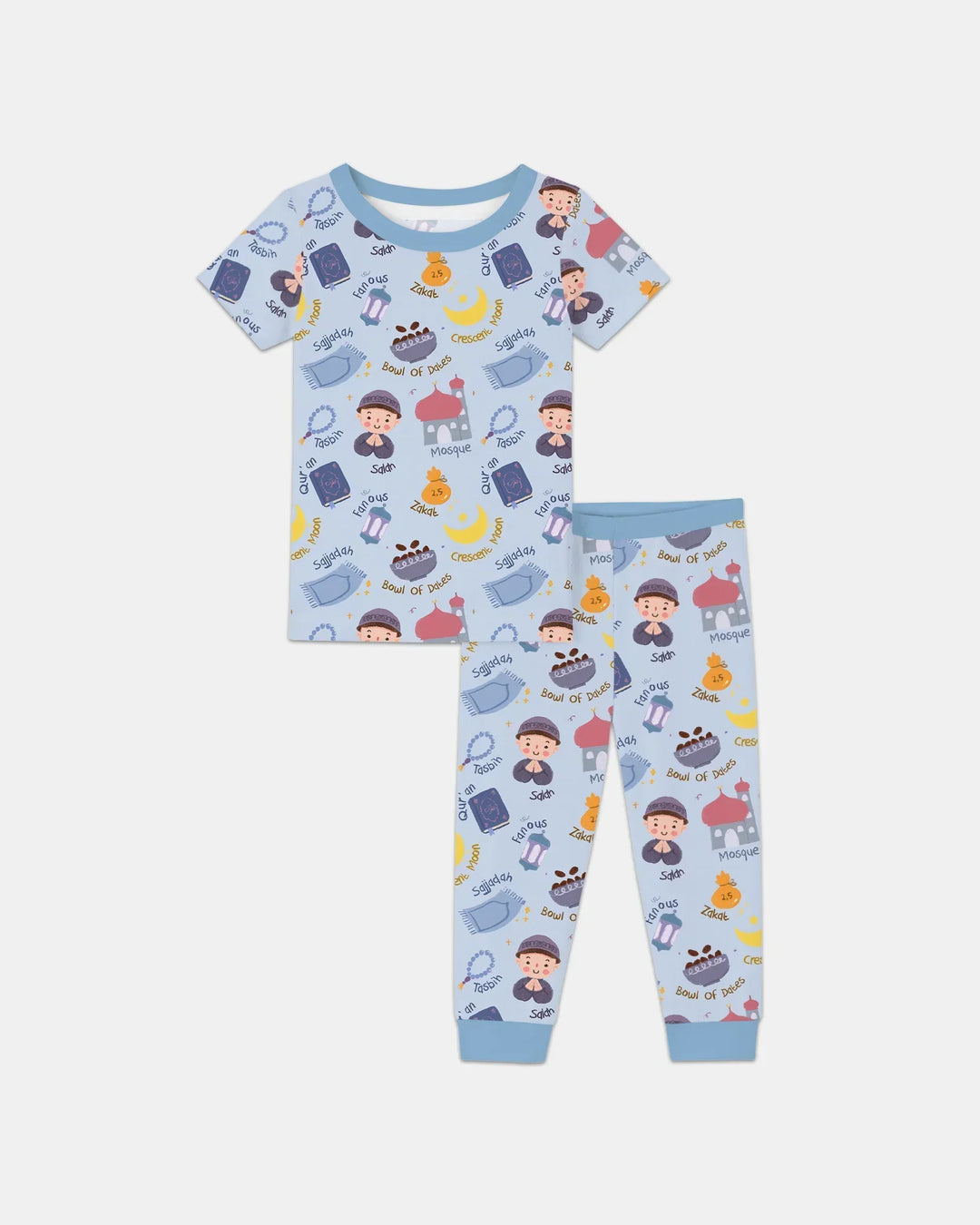 Happy Ramadhan Bamboo Two Piece Short Sleeve Pajama Set