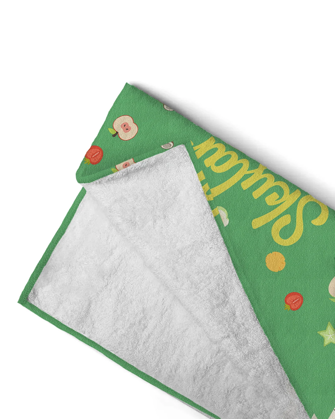 Personalised Fruits Palm Tree Marine Animals Bamboo Beach Towel