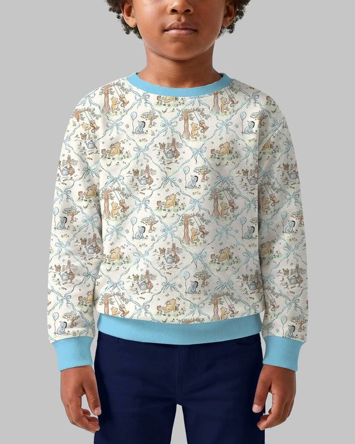 Spring Meadow Friends Bamboo Crewneck Sweatshirt