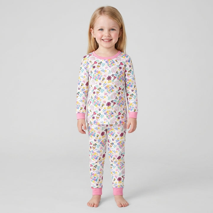 Template Bamboo Two Piece Long Sleeve Pyjamas Set