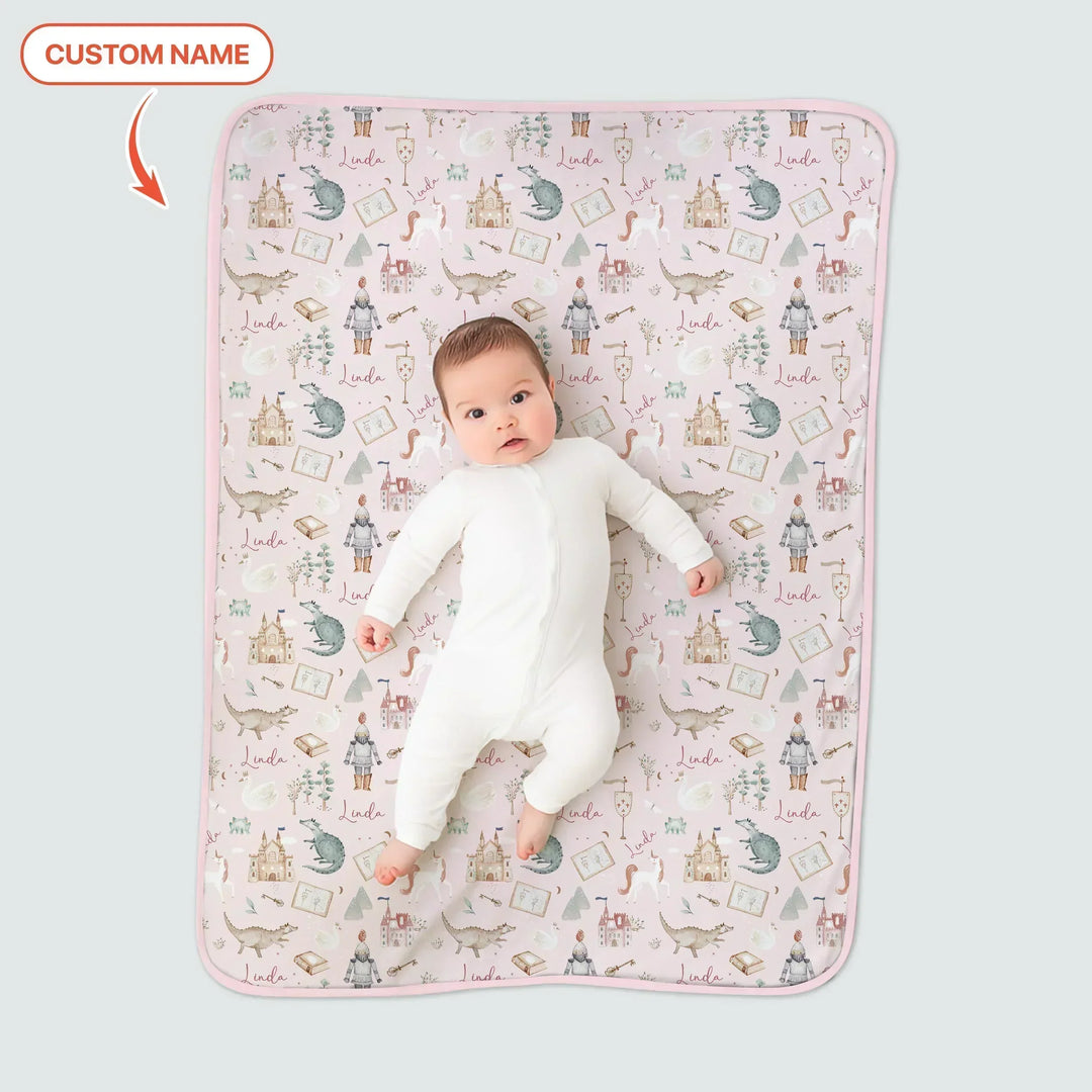 Adventure Dreams Custom Name Bamboo Blanket