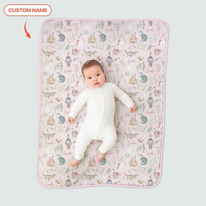 Adventure Dreams Custom Name Bamboo Blanket