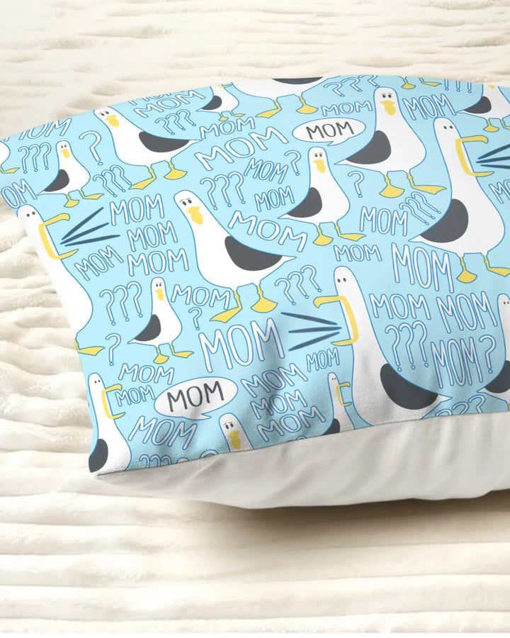 Funny Seagull MOM Bamboo Pillow Case