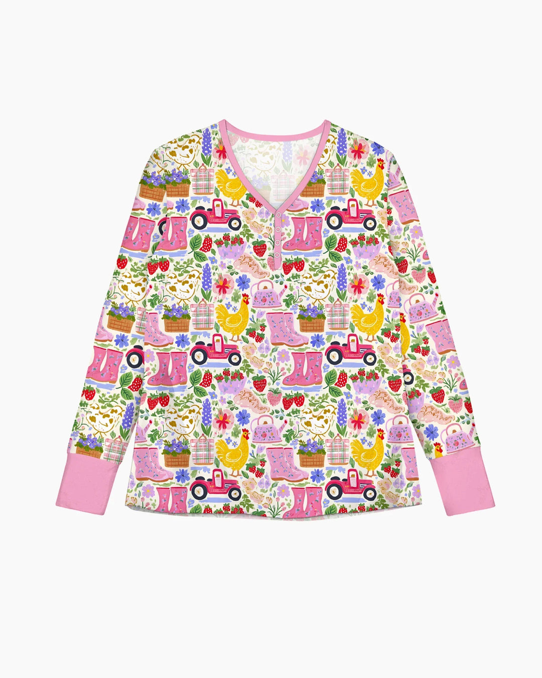 Farm Life Mommy & Me Matching Custom Bamboo Women Pajama Set