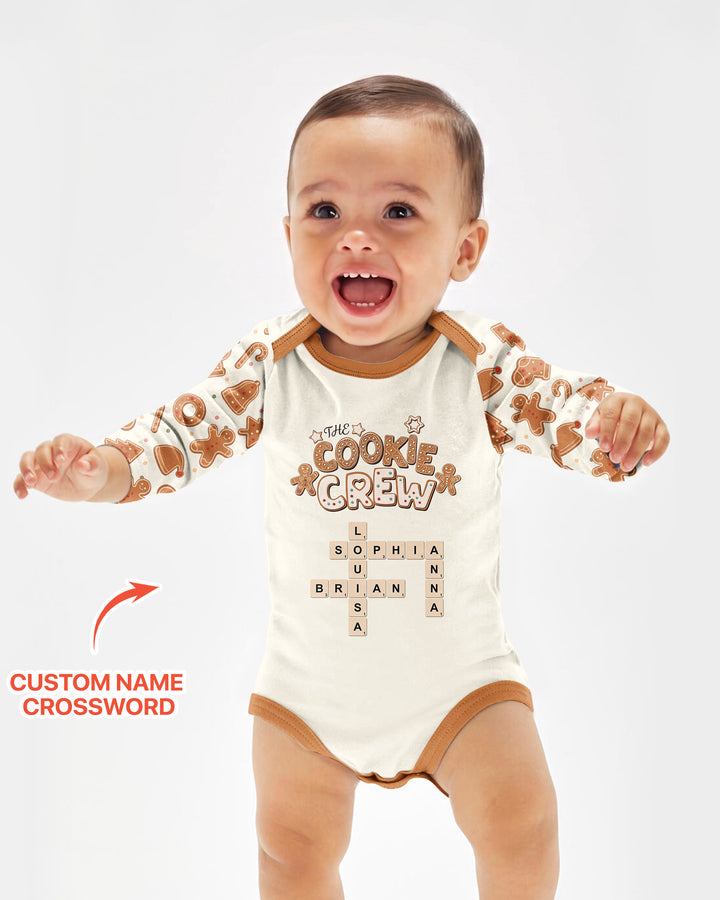 Custom Crossword Cookie Crew Bamboo Bodysuit