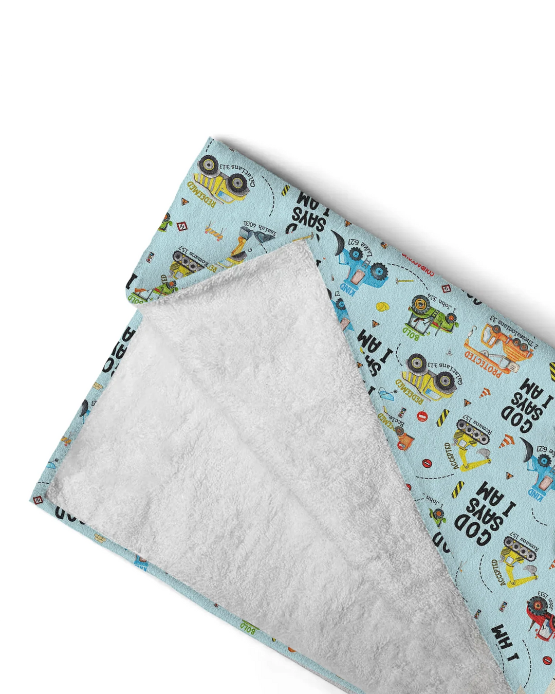God Says I Am Boy Bamboo Beach Towel