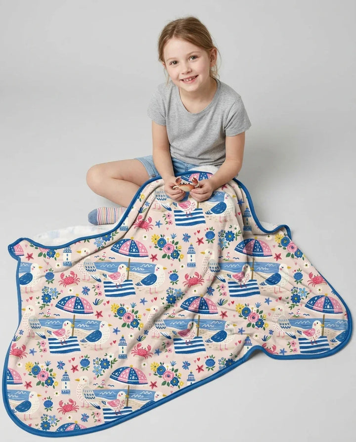 A Day At The Shore Bamboo Blanket