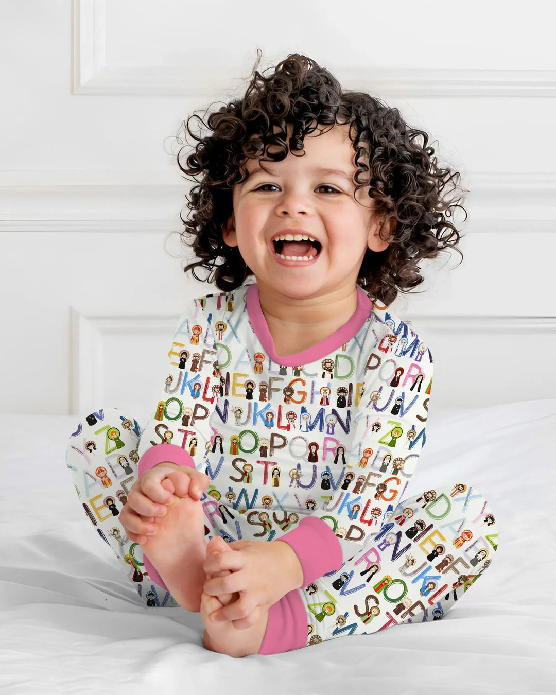 Saint ABCs Bamboo Two Piece Long Sleeve Pajama Set