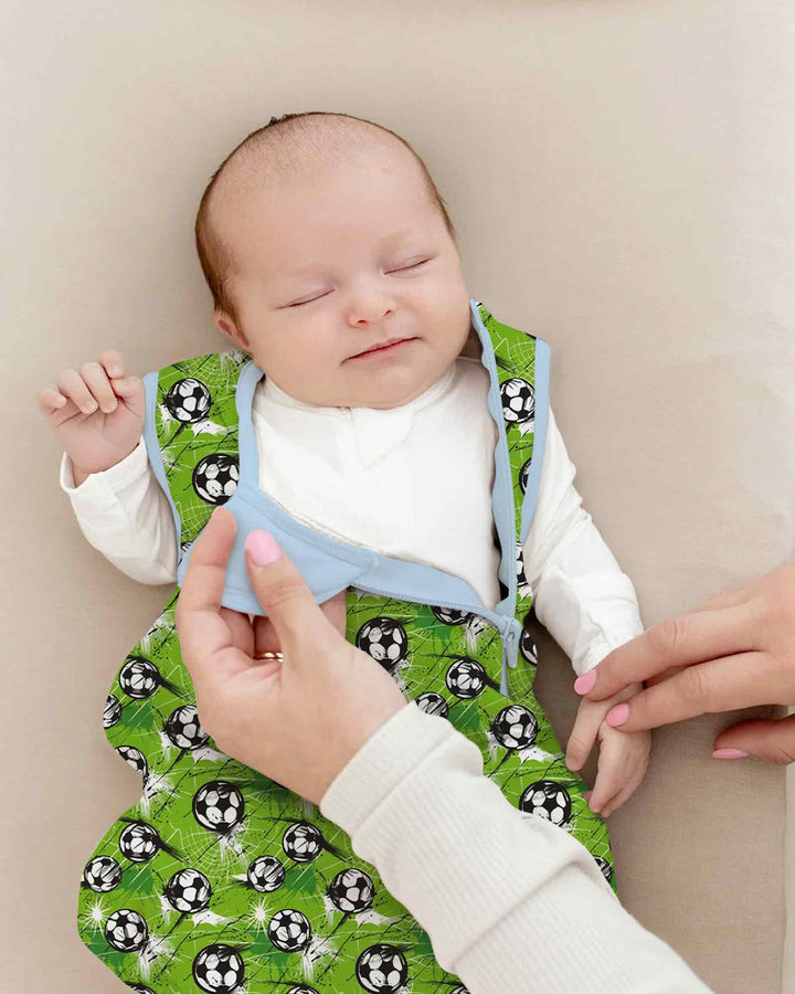 Green Soccer Energy Bamboo Sleep Bag