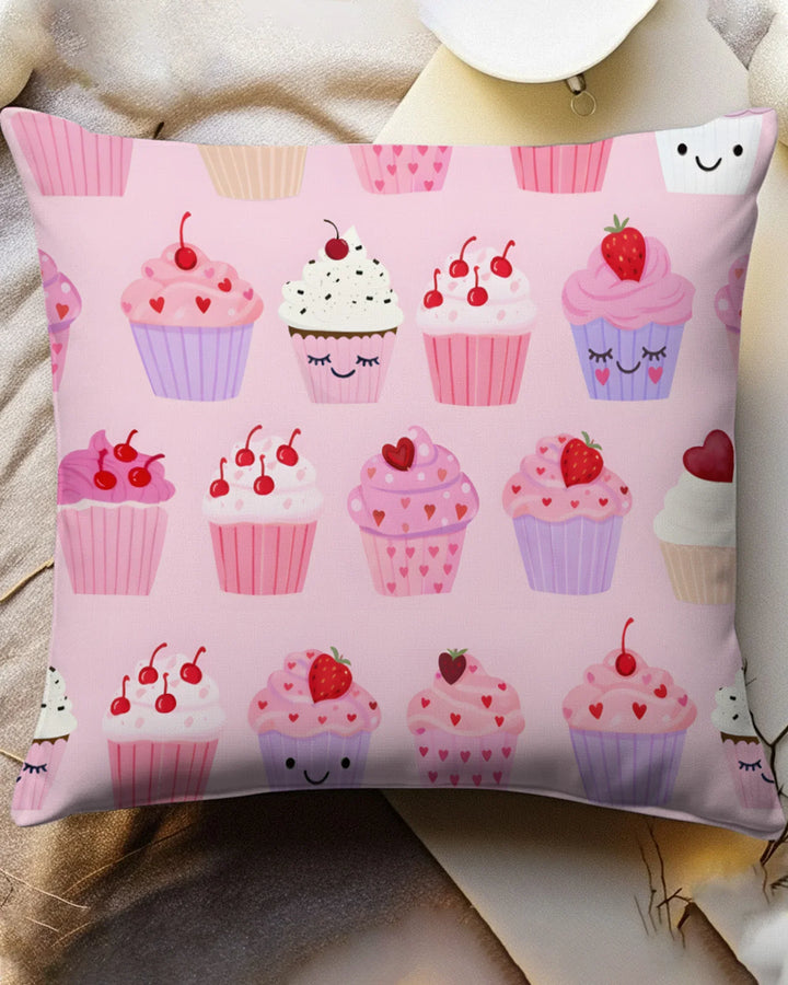 Valentine Emotional Cupcakes Bamboo Pillow Case