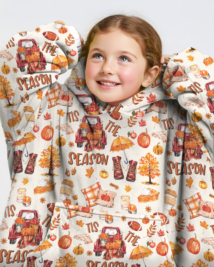 Fall Tis the Season Bamboo Blanket Hoodie