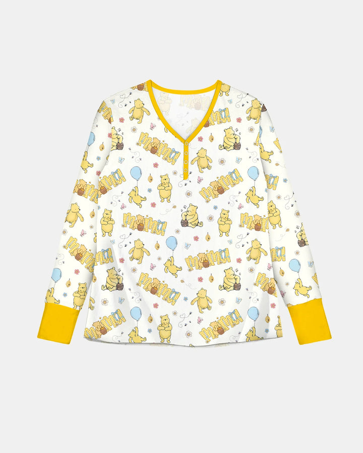 Mama & Mini Honey Bear Bamboo Women Pajama Set