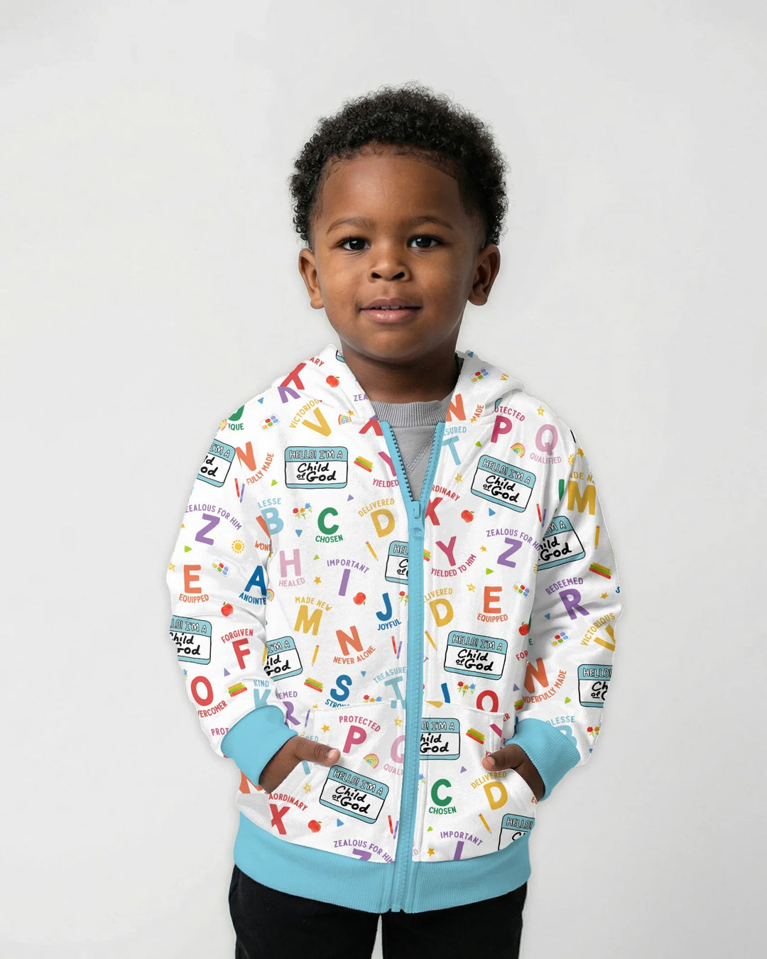 I'm A Child Of God ABCs Bamboo Zip Hoodie