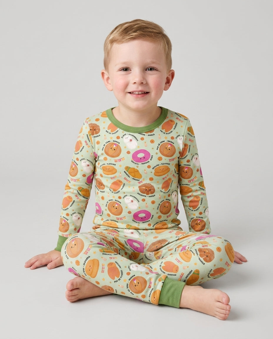 Pan Dulce Fiesta Bamboo Two Piece Long Sleeve Pajama Set