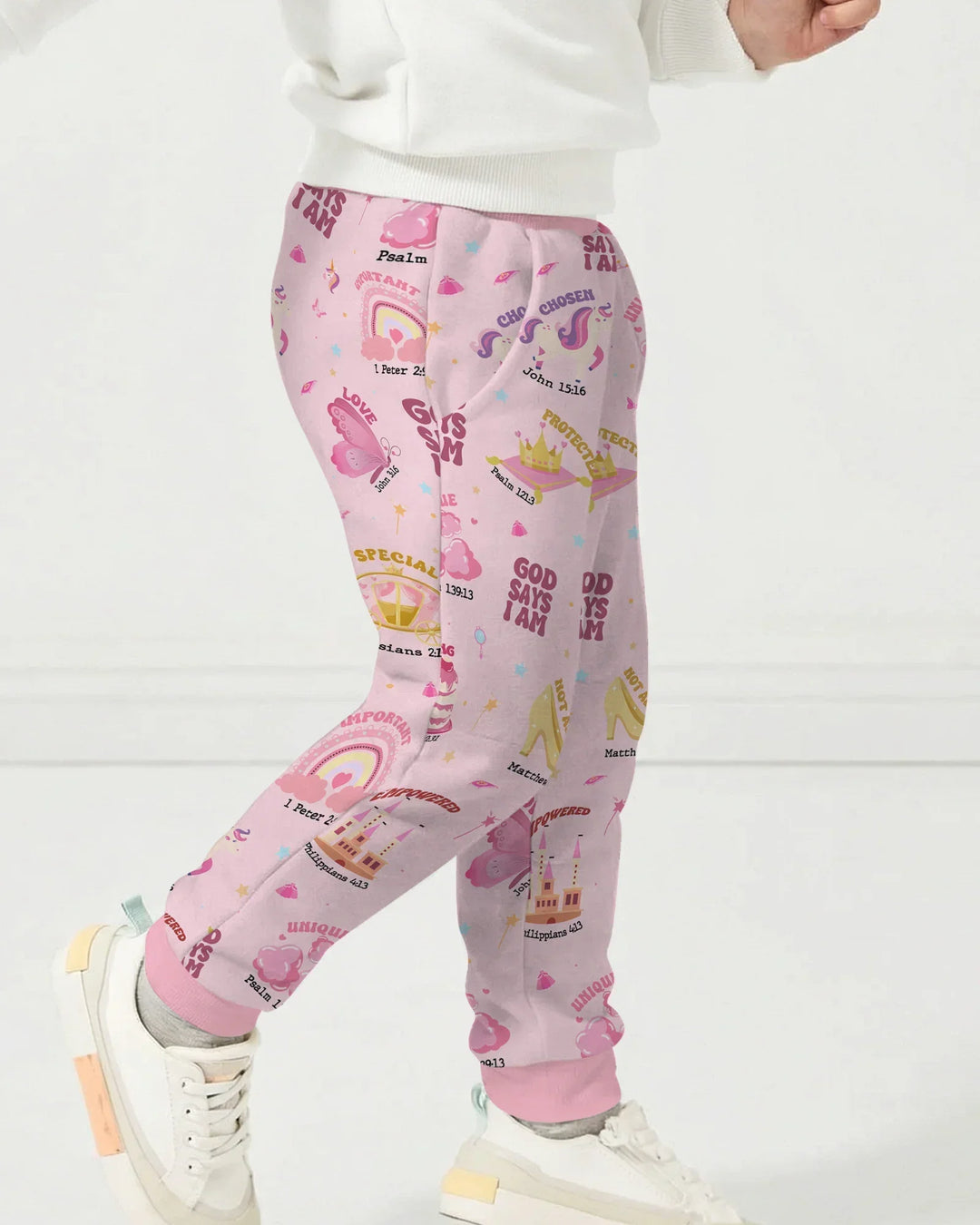 God Says I Am Girl Bamboo Jogger