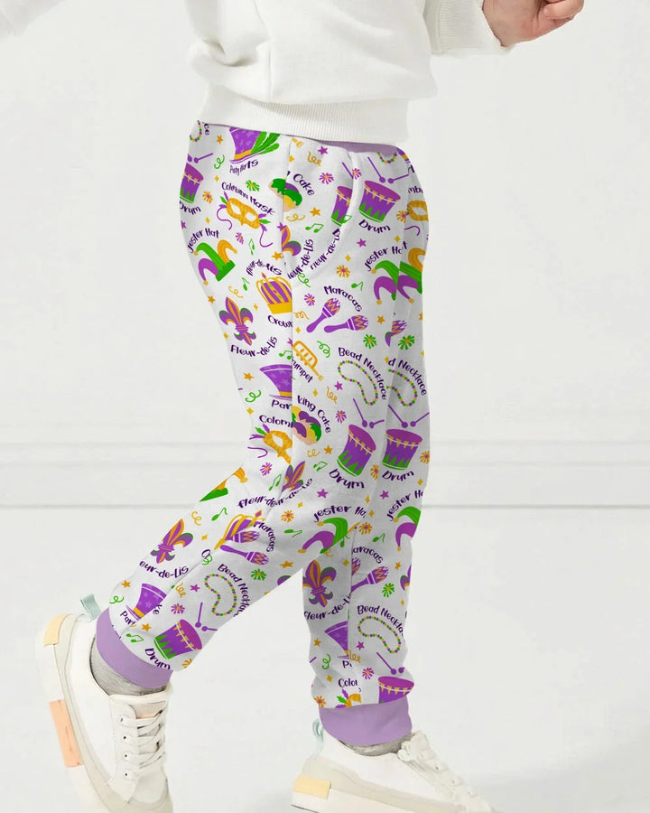 Mardi Gras Family Matching Bamboo Jogger