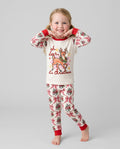 Vintage Oh Deer Christmas Bamboo Two Piece Long Sleeve Pajama Set