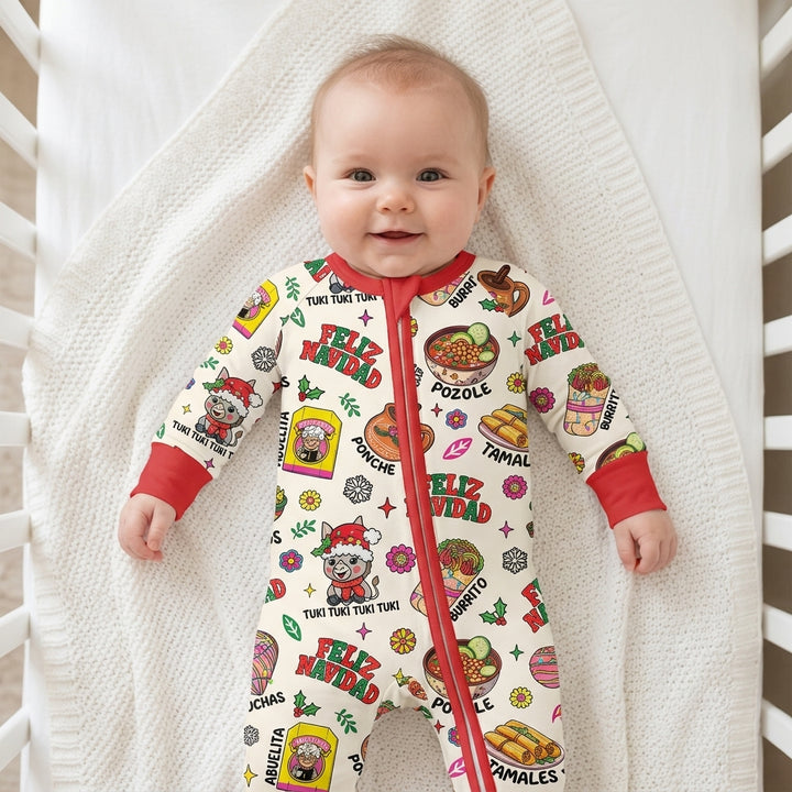 Mexican Christmas Feliz Navidad Bamboo Convertible Zippy