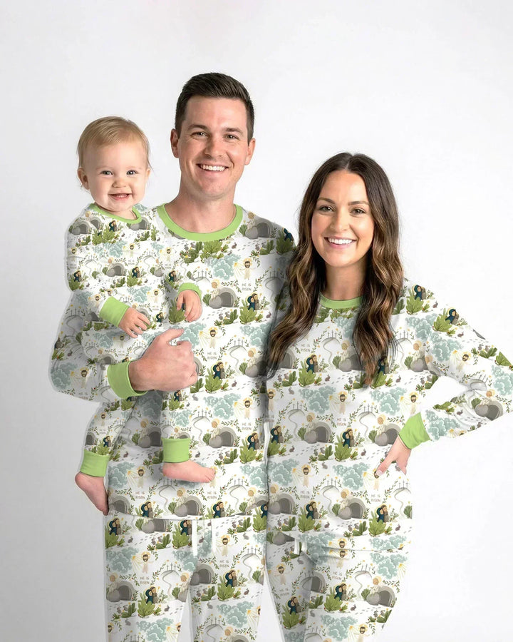 Matthew 28:1–8 He Is Risen Bamboo Women Pajama Set