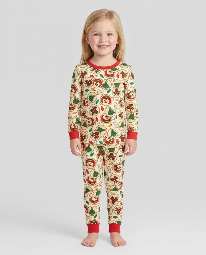 Christmas Sugar Cookie Bamboo Two Piece Long Sleeve Pajama Set