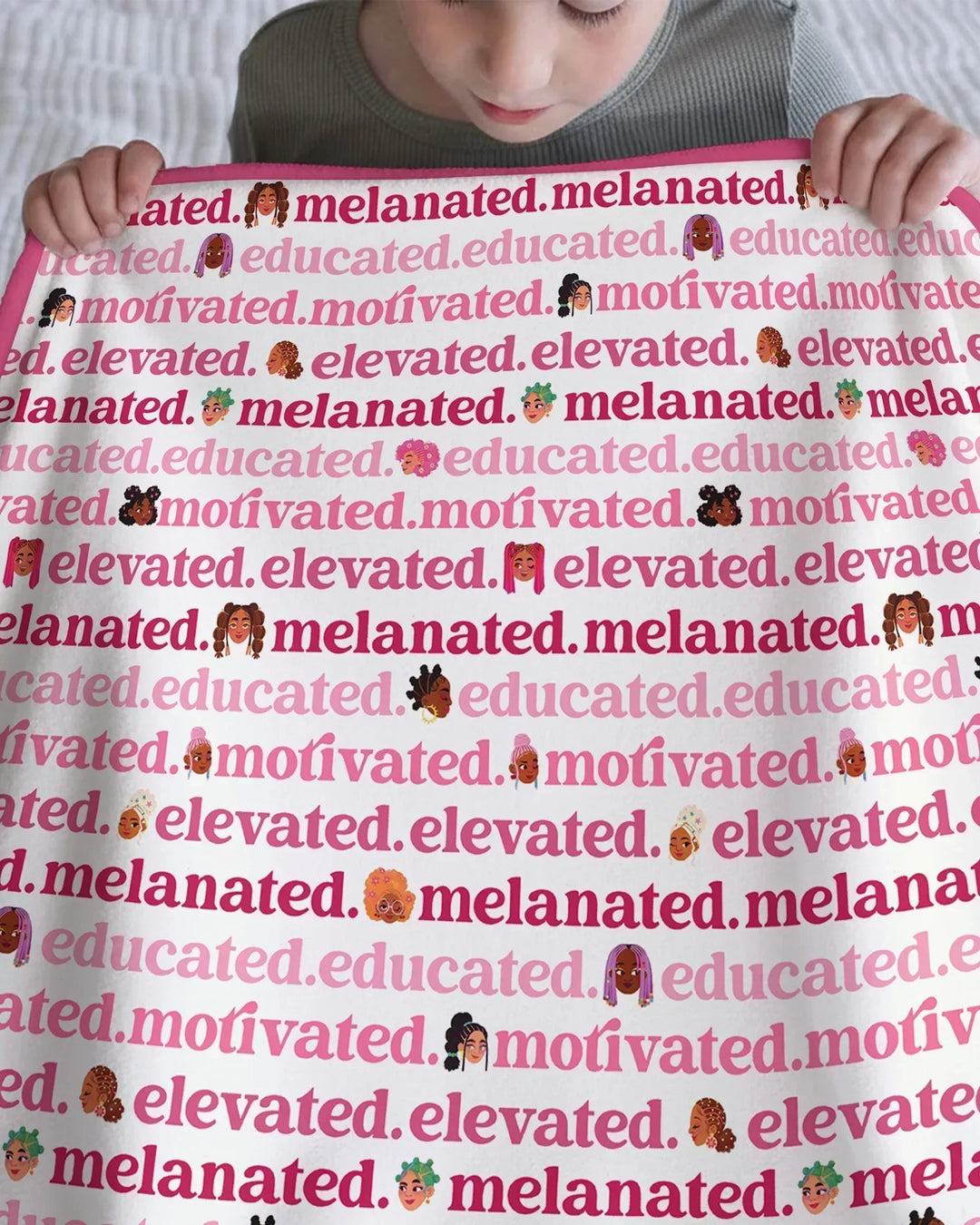 Educated Motivated Elevated Melanated Bamboo Blanket