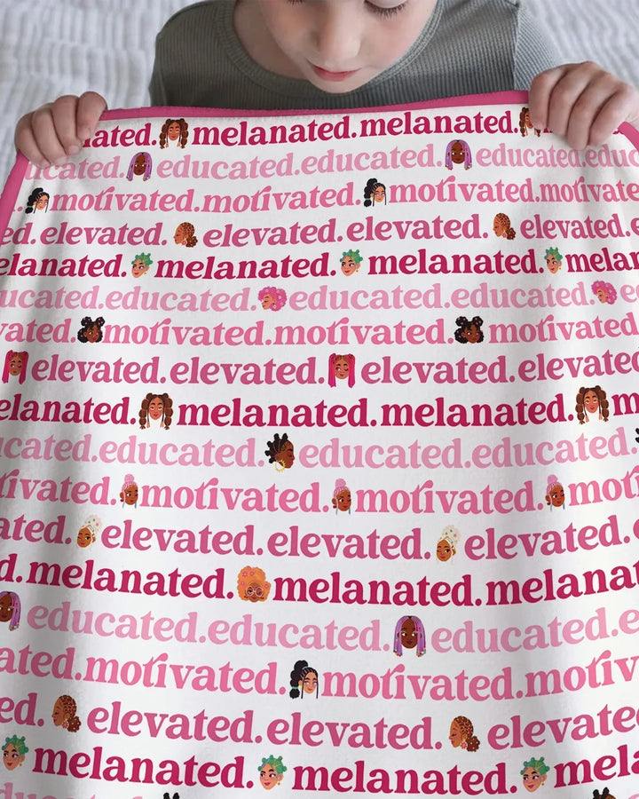 Educated Motivated Elevated Melanated Bamboo Blanket