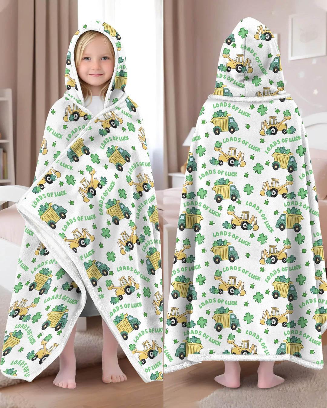 Loads Of Luck Bamboo Wearable Hooded Blanket