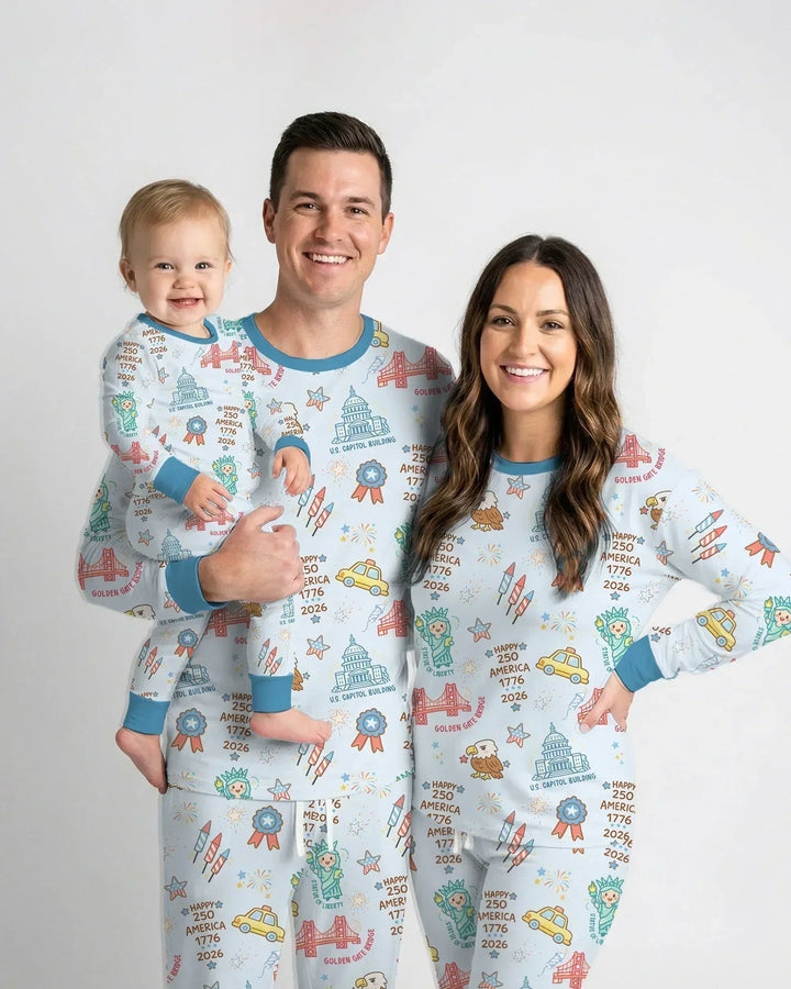 250 Years Of Freedom Bamboo Men's Pajama Set