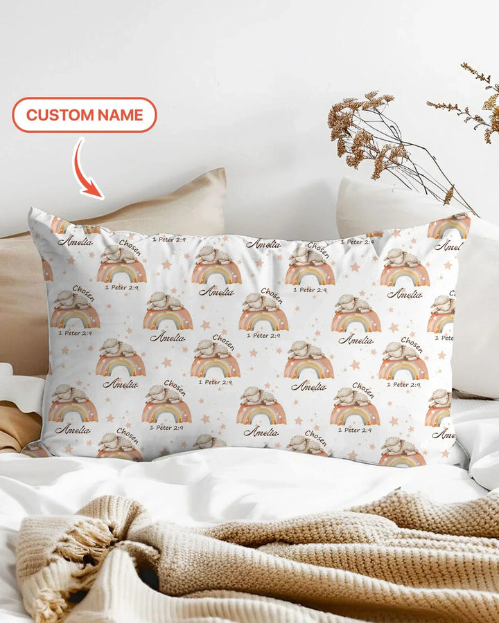 Chosen As His Own Custom Name Bamboo Pillow Case