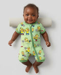 Brasil Soccer Fan Family Matching Bamboo Shorty Zippy
