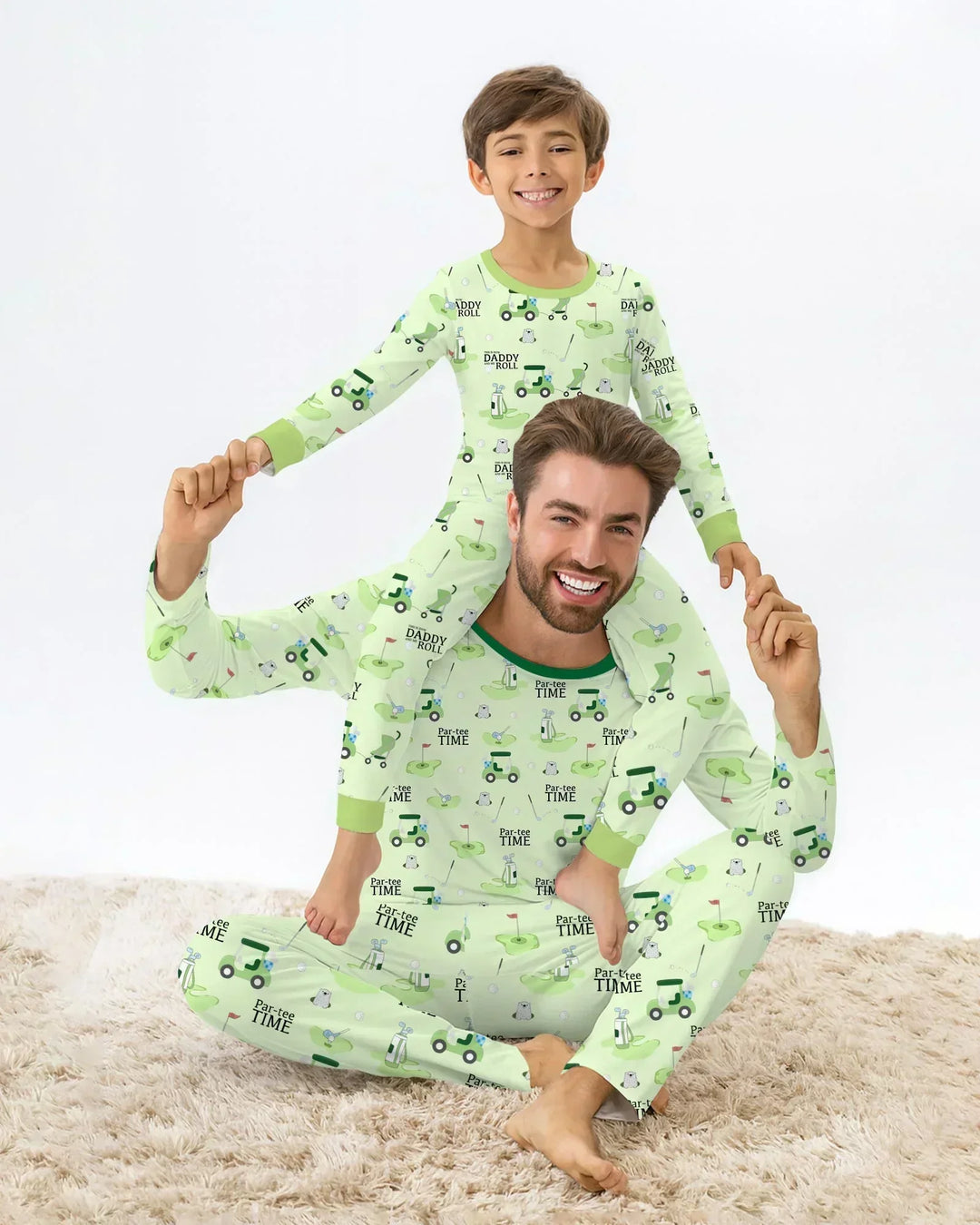 Daddy Golf Team Bamboo Two Piece Short Sleeve Pajama Set