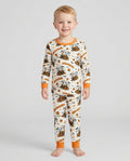 Boo-dozer Halloween Bamboo Two Piece Long Sleeve Pajama Set