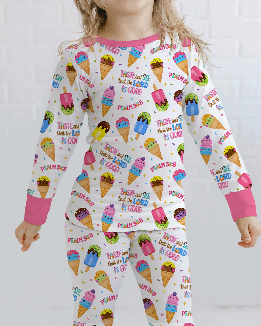 Template Bamboo Two Piece Long Sleeve Pyjamas Set