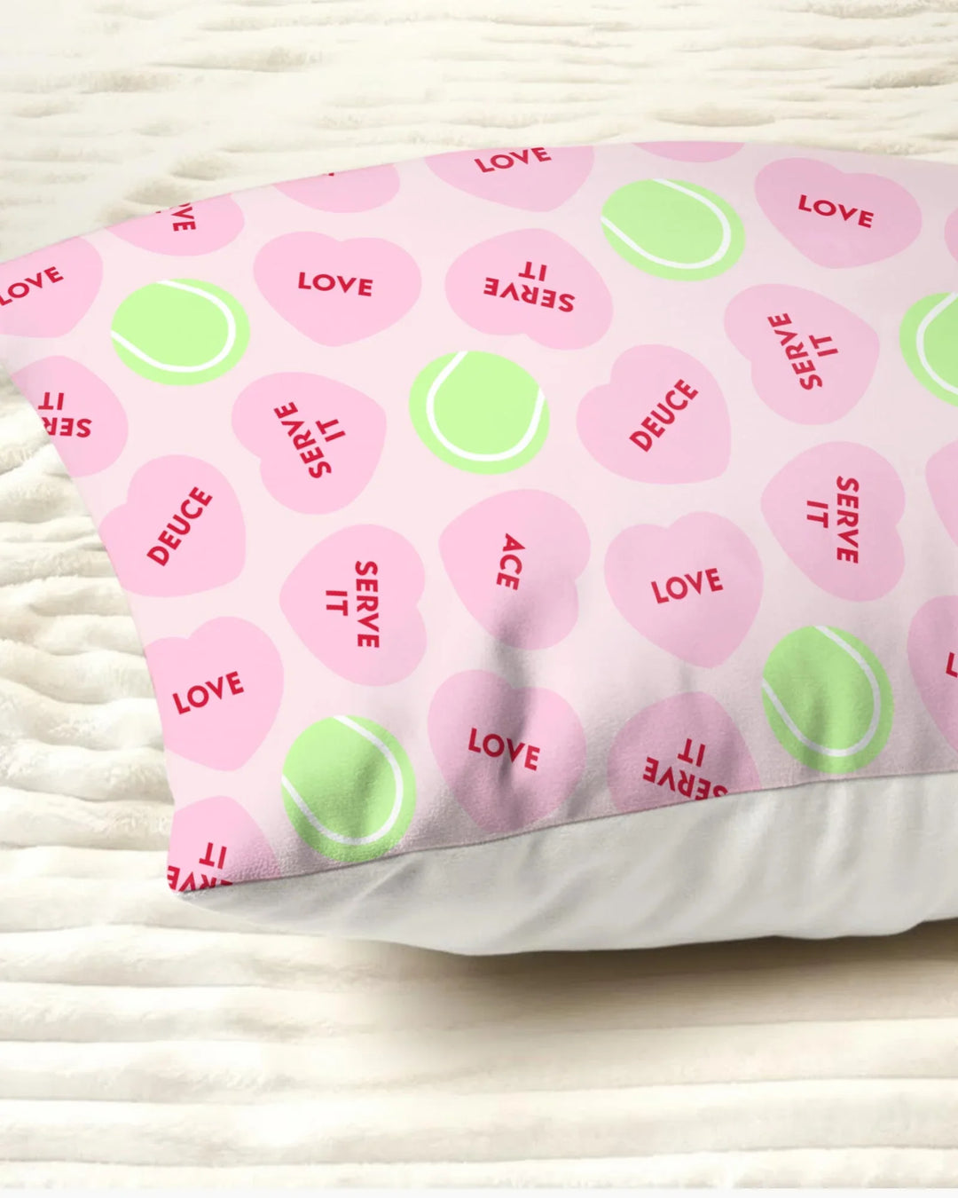 Tennis with Love Bamboo Pillow Case
