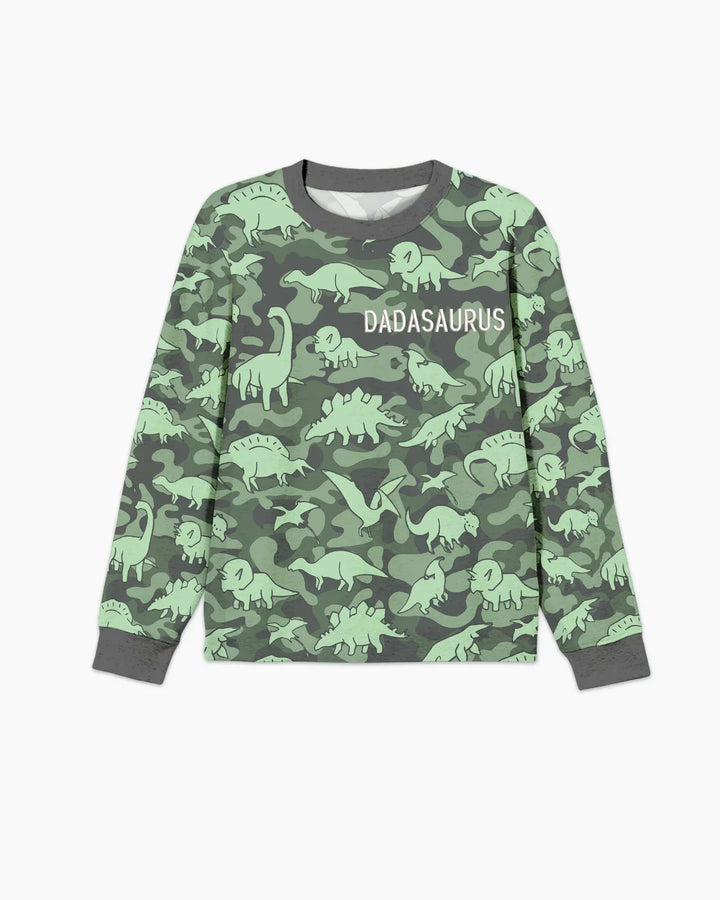 Embroidered Matching With Dadasaurus Bamboo Men's Pajama Set