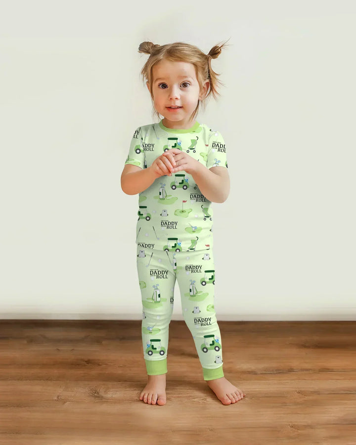Daddy Golf Team Bamboo Two Piece Short Sleeve Pajama Set