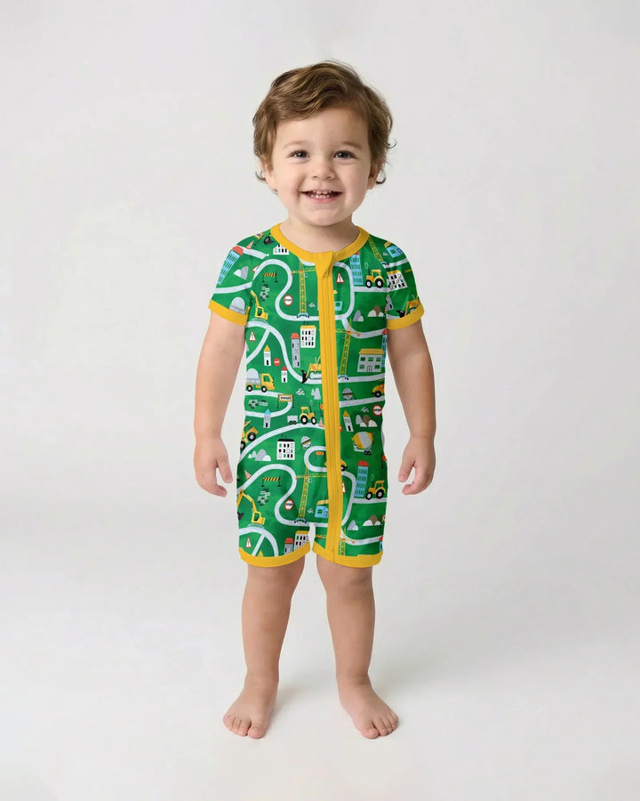 Little Builder Construction Zone Bamboo Shorty Zippy