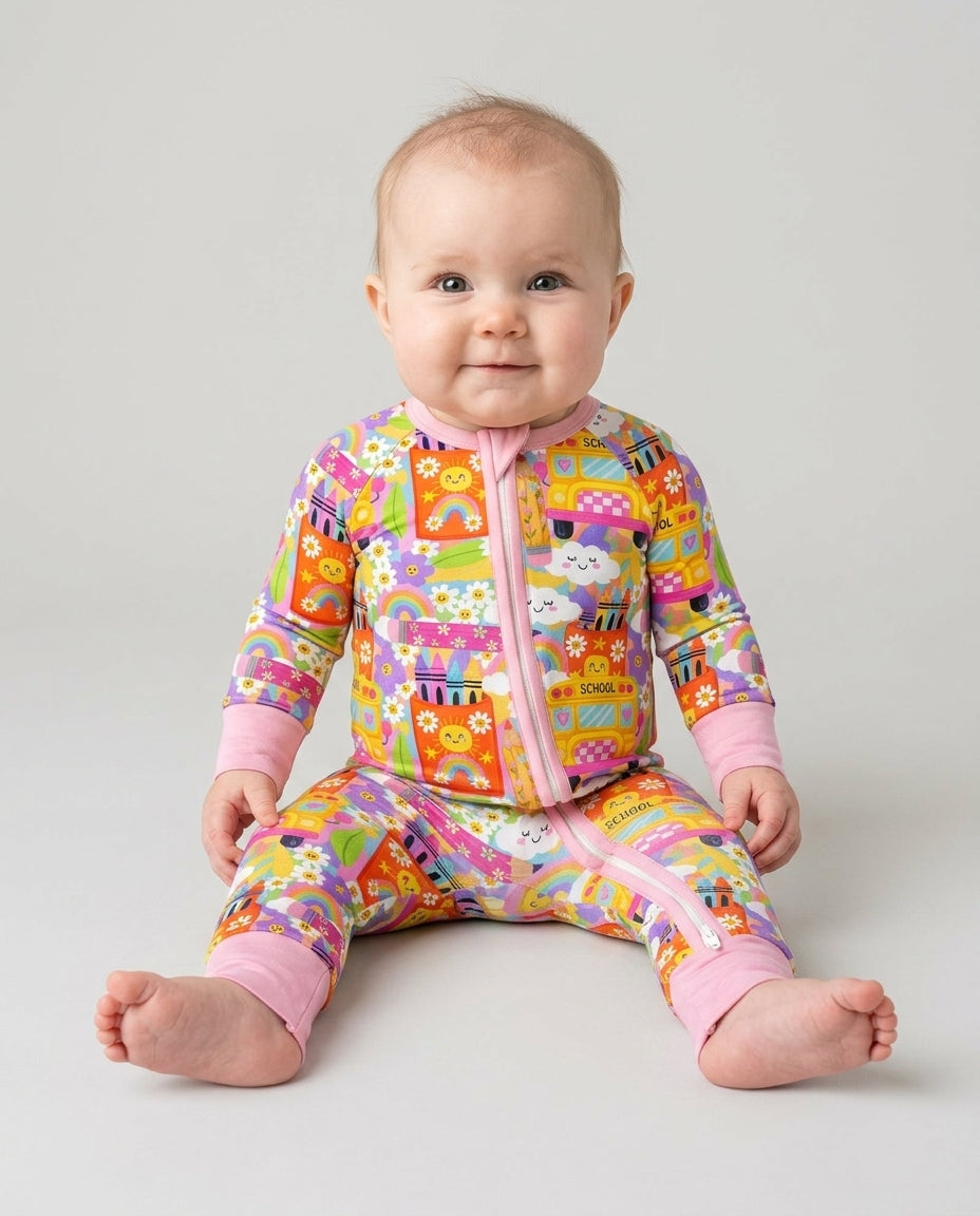 Retro Happy Classroom Bamboo Convertible Zippy
