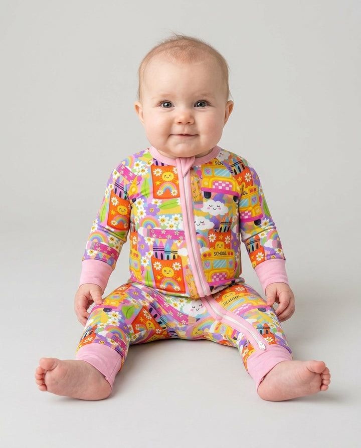 Retro Happy Classroom Bamboo Convertible Zippy