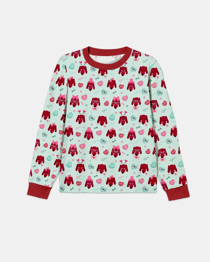 Dachshund Is My Valentine Bamboo Men's Pajama Set