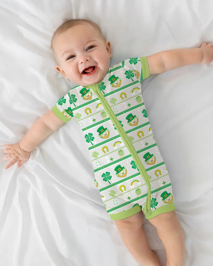 Happy Saint Patrick's Day Bamboo Shorty Zippy