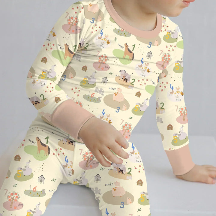 Farm Animal Counting Bamboo Convertible Zippy