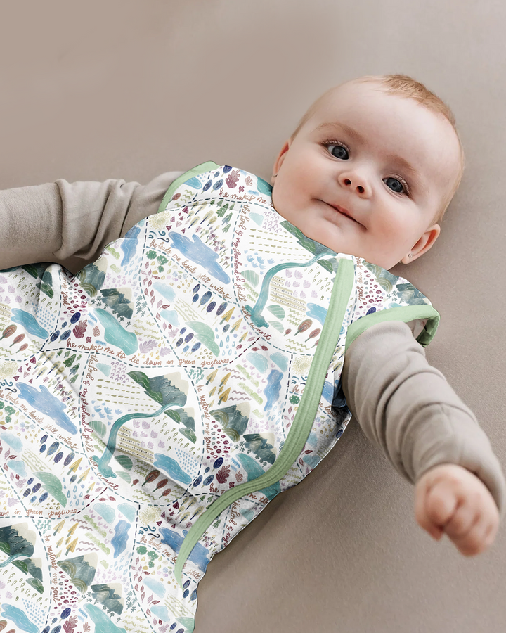Whimsical Psalms 23 Map Bamboo Sleep Bag