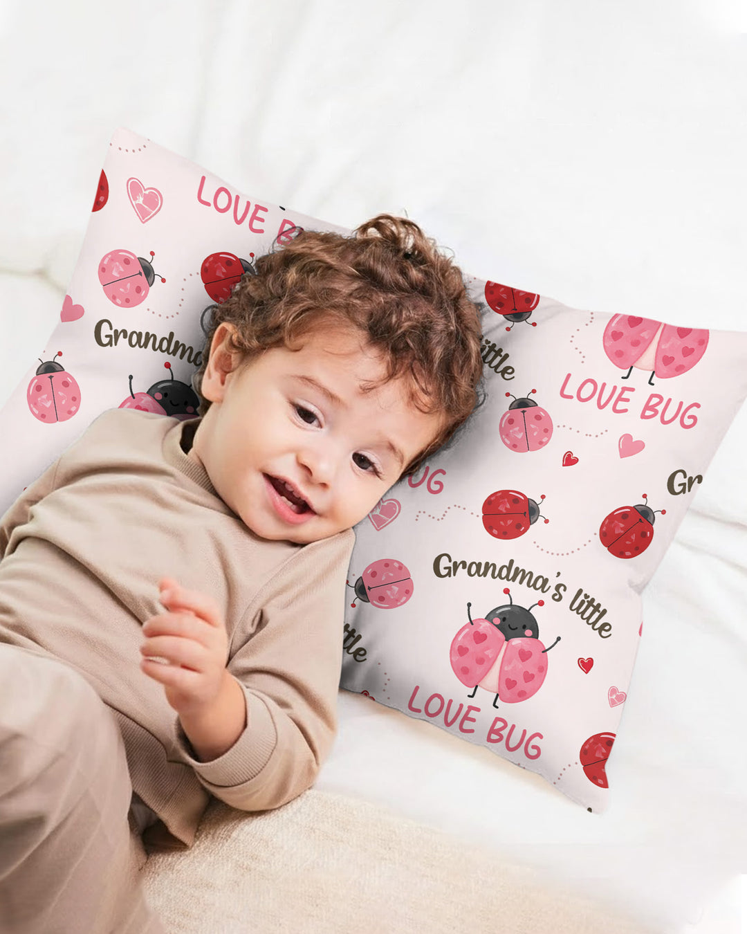 Grandma's Little Love Bug Bamboo Pillow Case