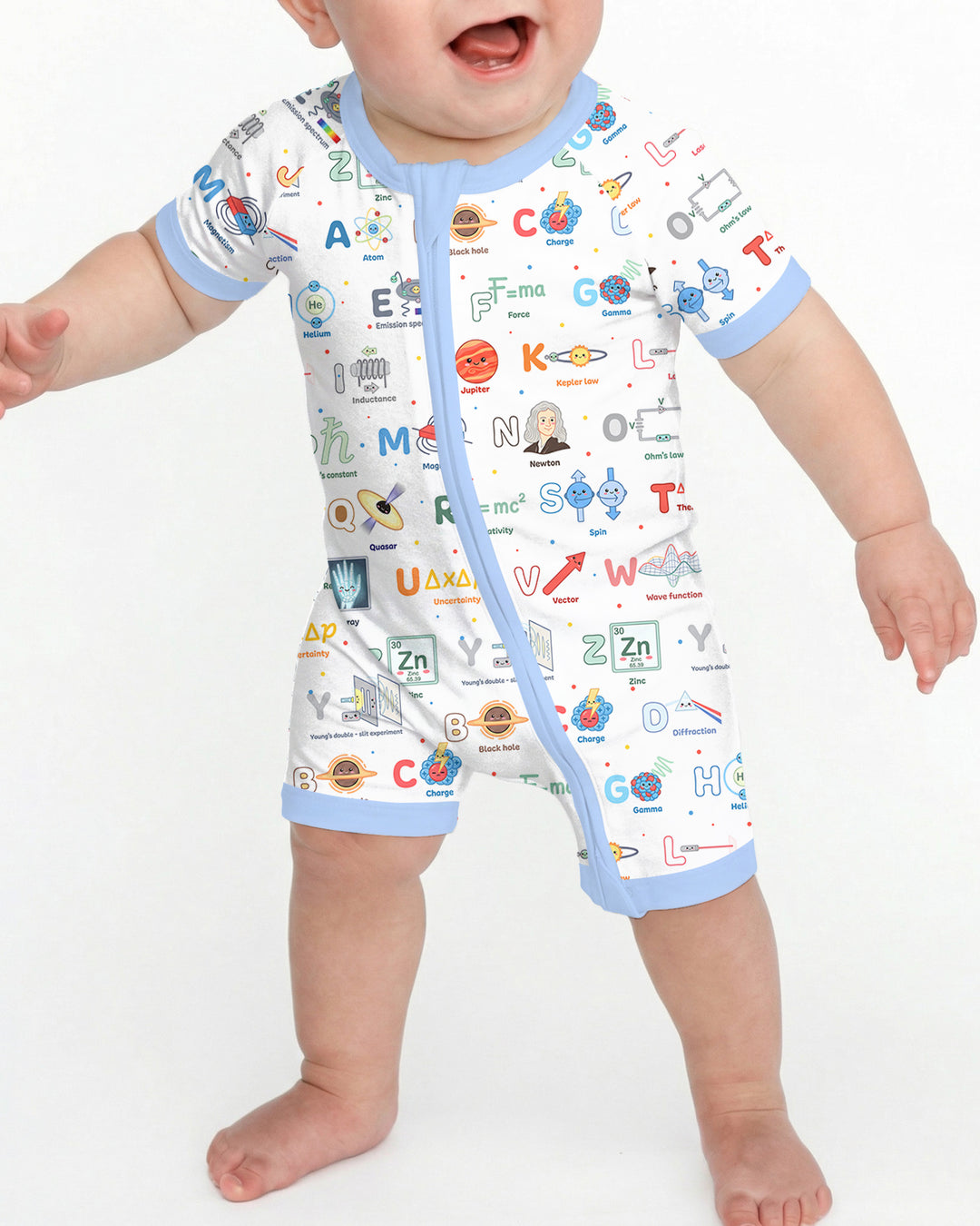 The Physics Alphabet Bamboo Shorty Zippy