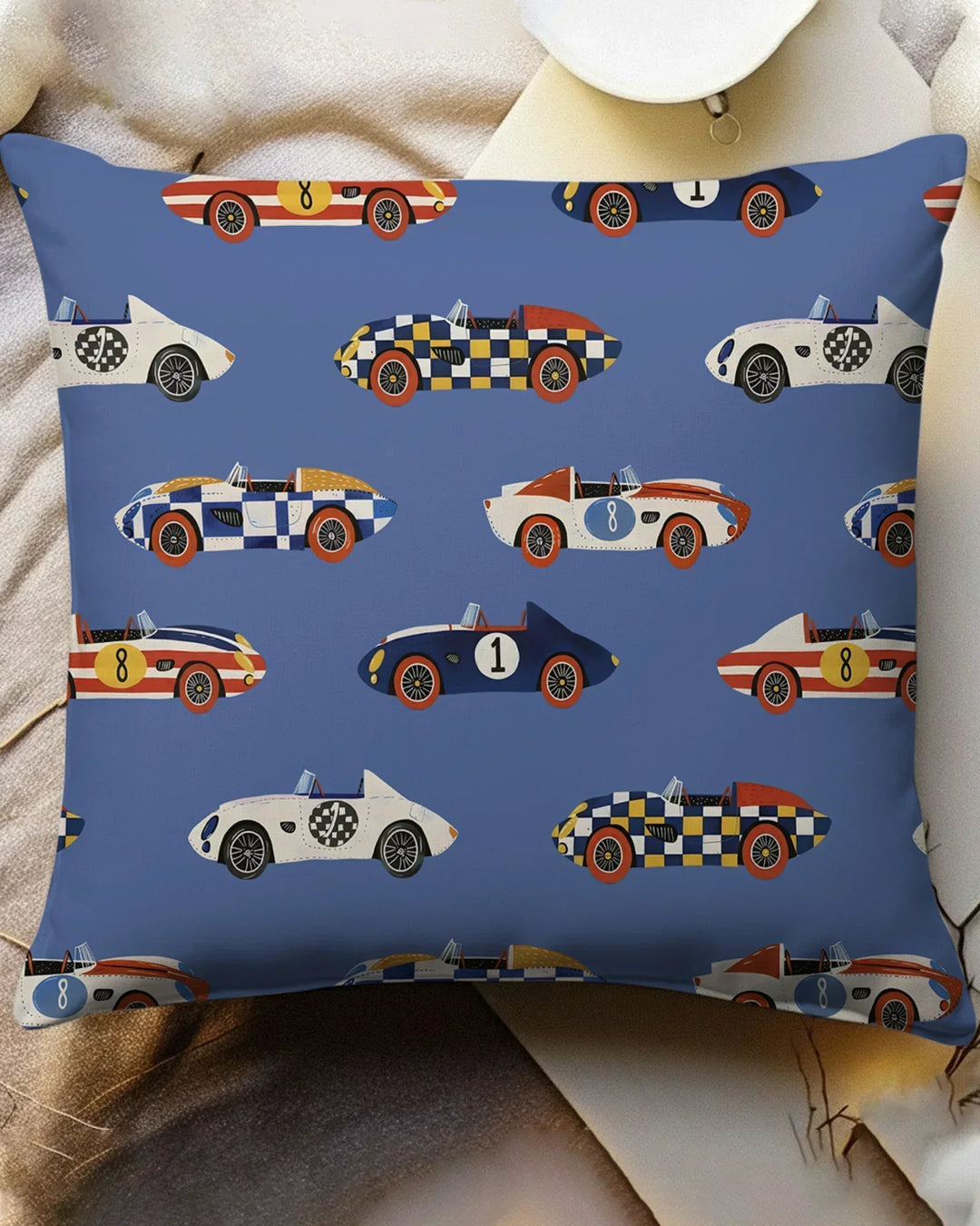 Stock Car Race Bamboo Pillow Case