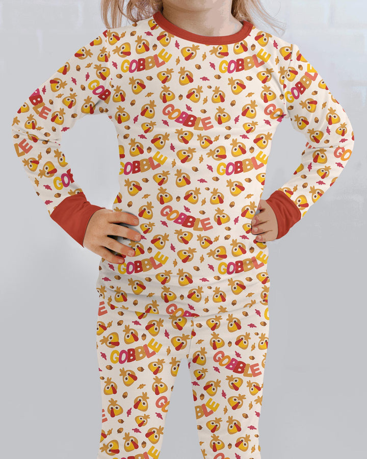 Gobble Gobble Bamboo Two Piece Long Sleeve Pajama Set
