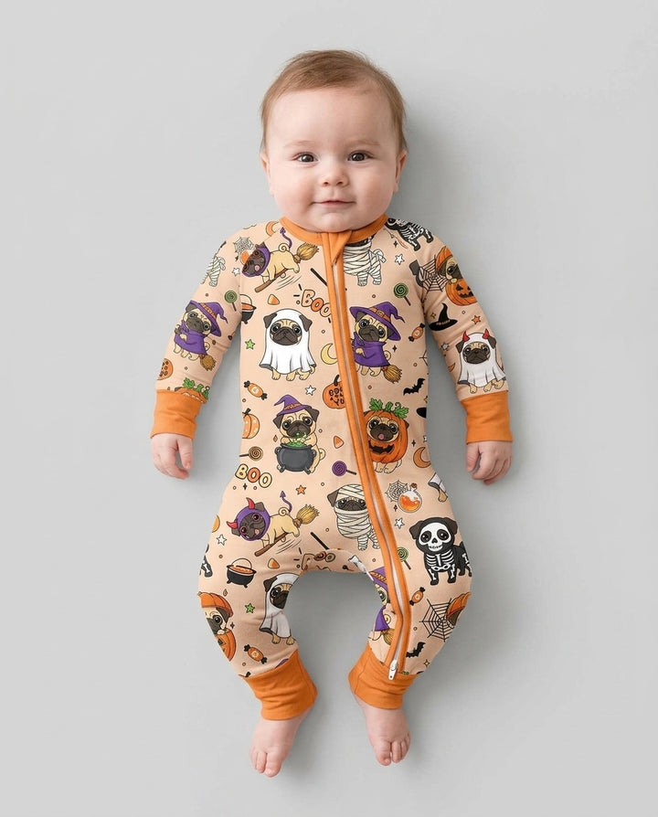 Spooky Pug Bamboo Convertible Zippy